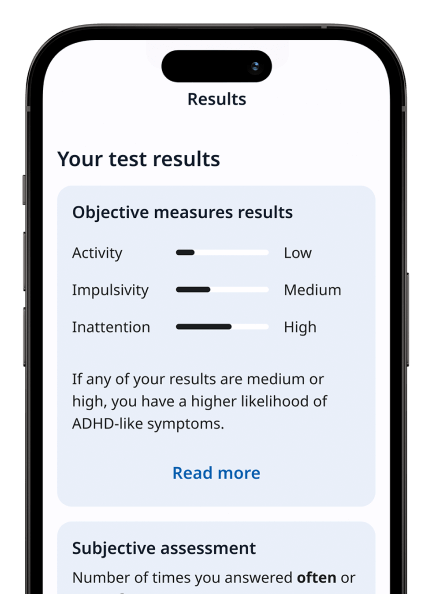 Fyrli App Test Results Screen
